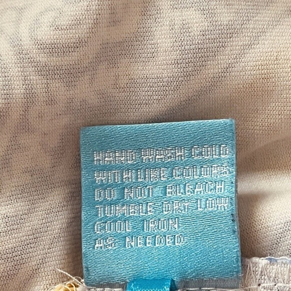 J. McLaughlin Women's Size M Dress Catalina Cloth Stretch Yellow Blue Damask - Picture 9 of 9